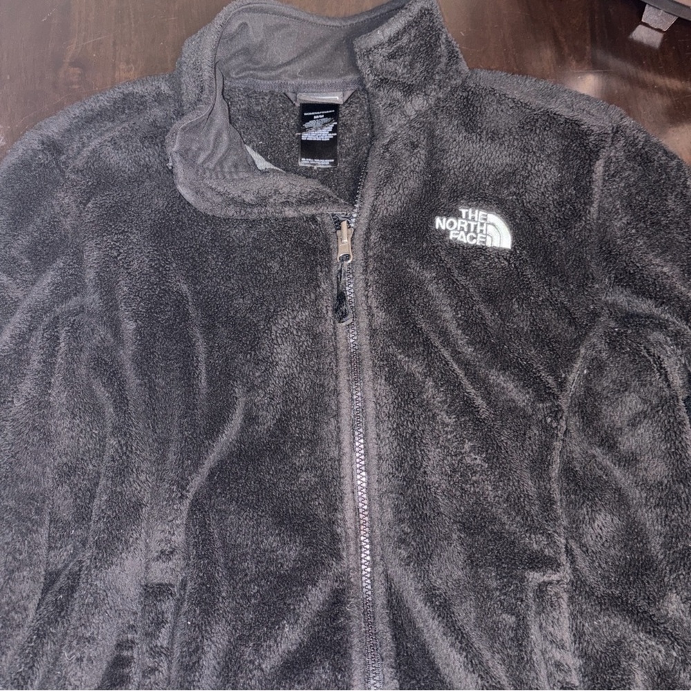 The North Face Black Plush Full-Zip Fleece